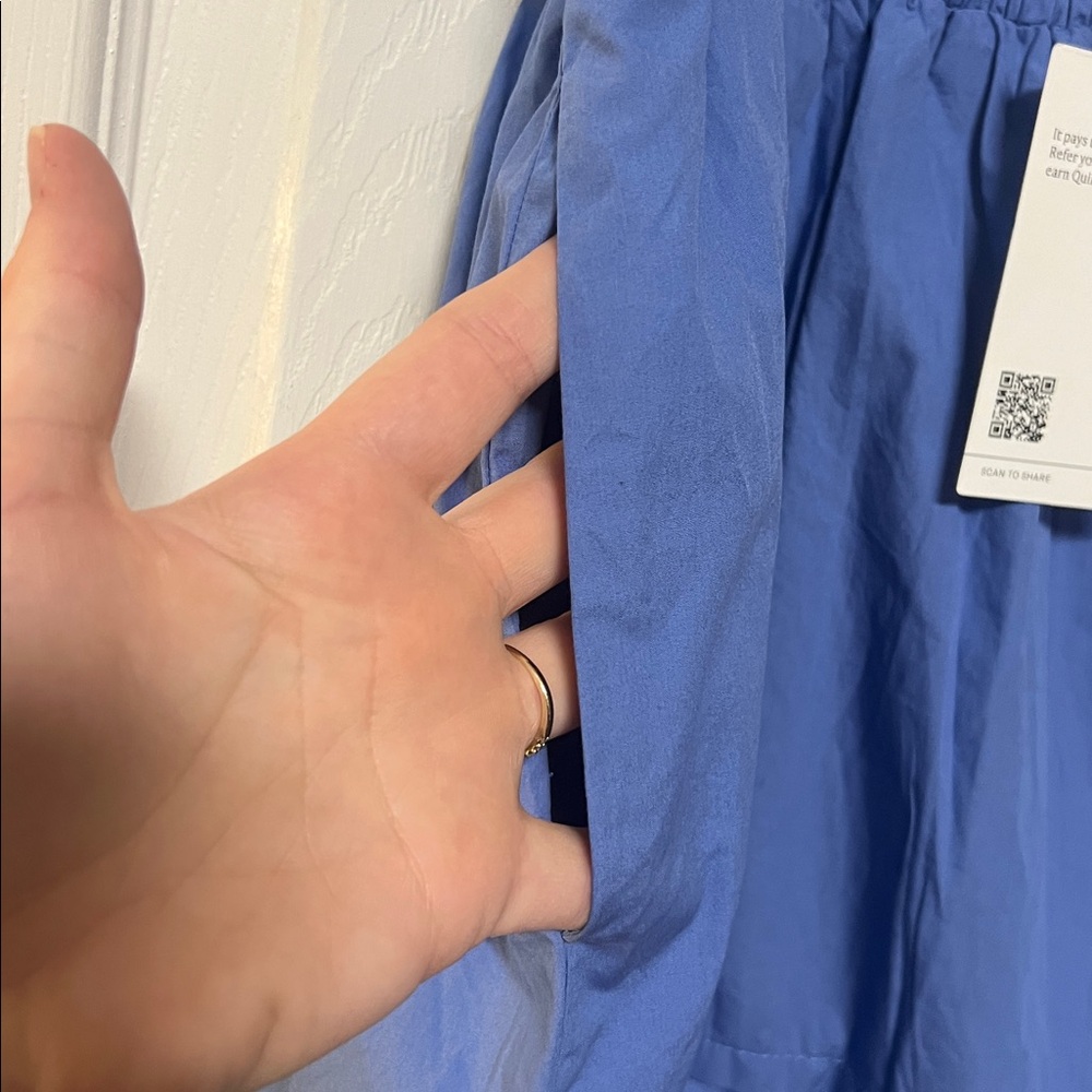 Quince 100% Organic Cotton Poplin Tiered Midi Skirt
True Blue - Picture 5 of 5